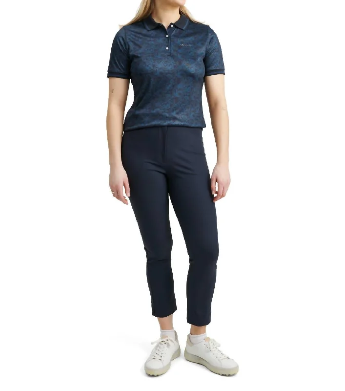 Cotton polo shirtWomen Cherry Polo In Peacock Blue