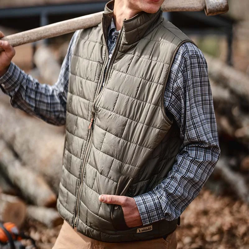 Printed SweatshirtsBrick Quilted Vest