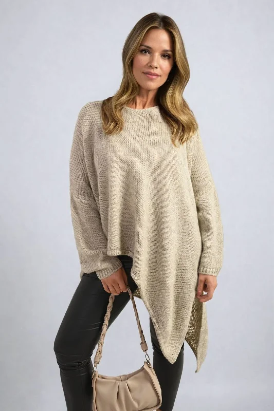 Asymmetric Oversized Knitted JumperMen’s cardigan