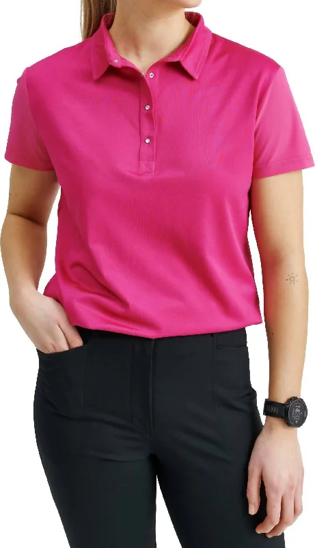 Camouflage polo shirtWomen Becky Polo In Orchid