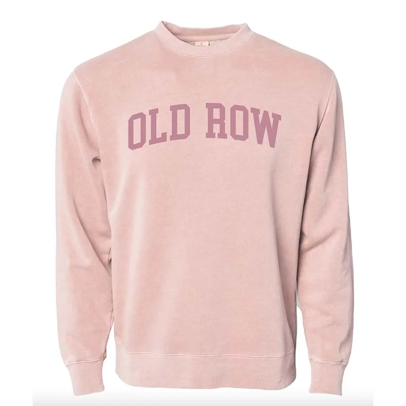 Bamboo Fiber SweatshirtsOld Row Arch Crewneck Sweatshirt in Pink