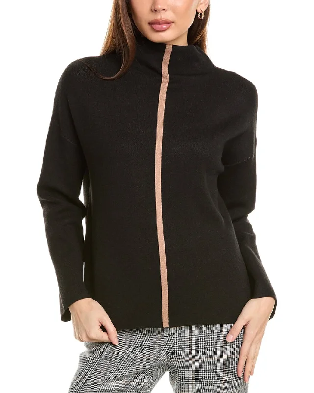 Cycling Knit TopsT Tahari Funnel Neck Sweater