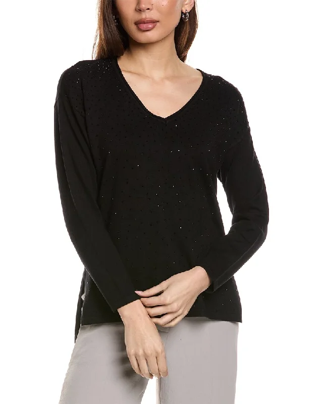 Oversized Knit TopsJoseph Ribkoff Rhinestone Sweater