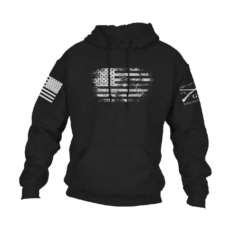 Travel SweatshirtsVintage American Hoodie - Black