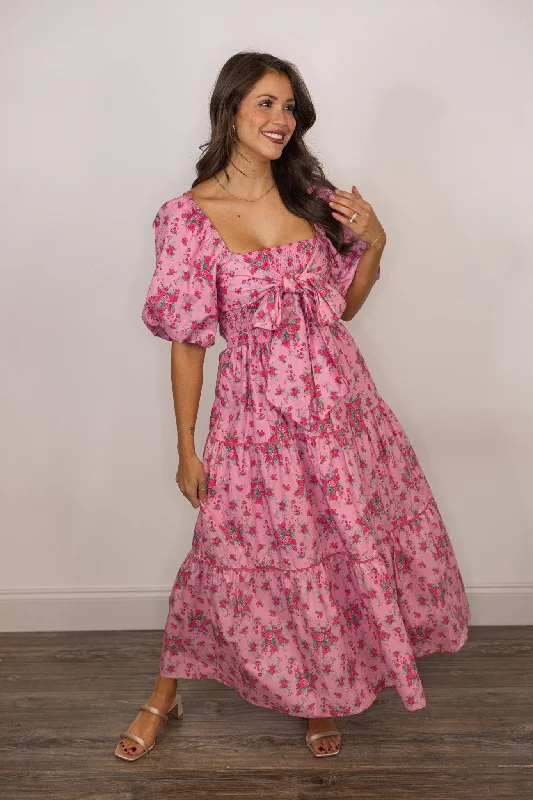 Pinky Promise Floral Maxi Dress