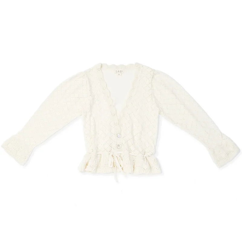 Knit Cardigan in Almond by LaliReversible cardigan