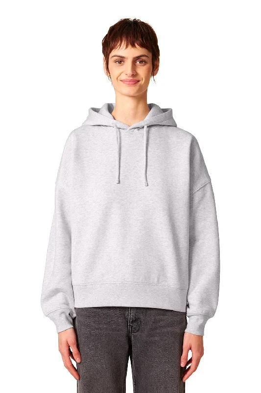 Cotton HoodiesStanley/Stella Womens Nora Hooded Sweatshirt Hoodie - Heather Cool Grey - NEW