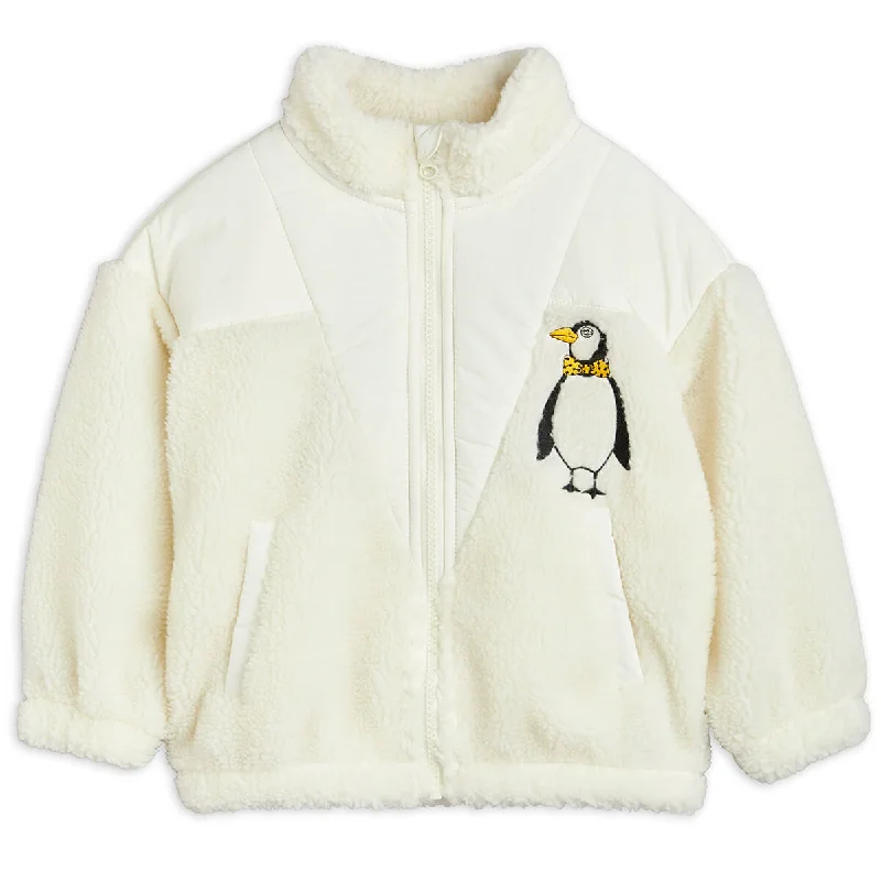 Penguin Pile Zip Cardigan by Mini RodiniSilk cardigan