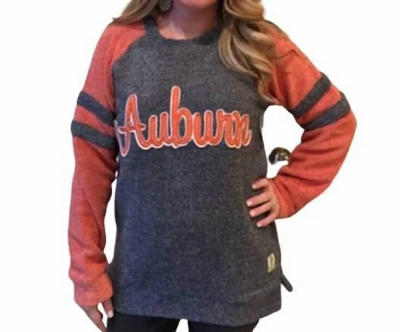 Sports Team Knit TopsAuburn University Dawn Fleece Sweater In Orange