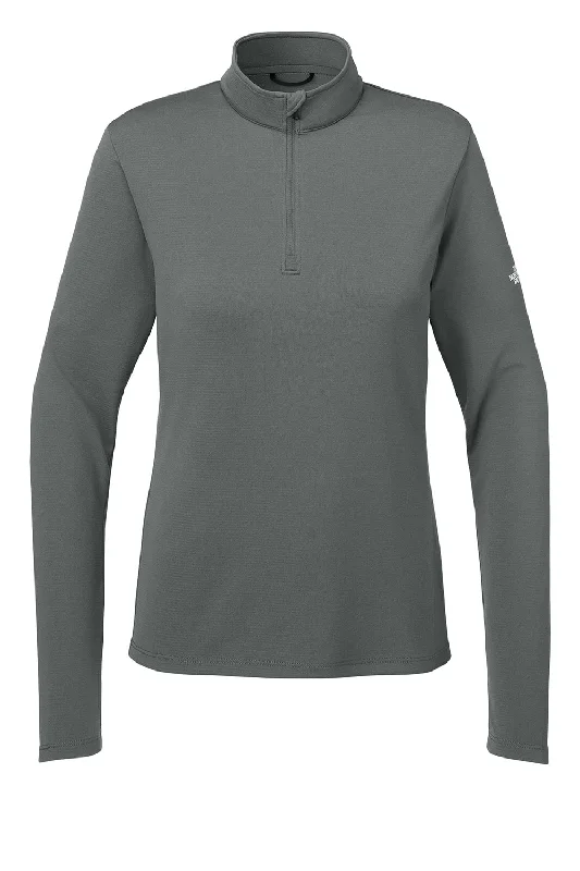 Drawstring HoodiesThe North Face Womens Ambition Moisture Wicking 1/4 Zip Sweatshirt - Smoked Pearl Grey - NEW