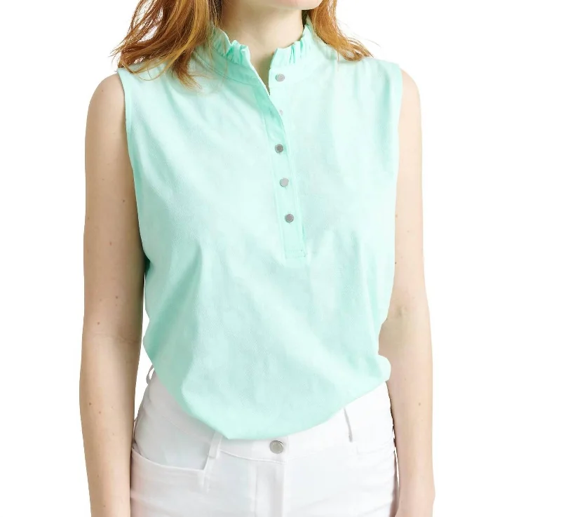 Party polo shirtWomen Mauna Sleeveless Polo In Breeze