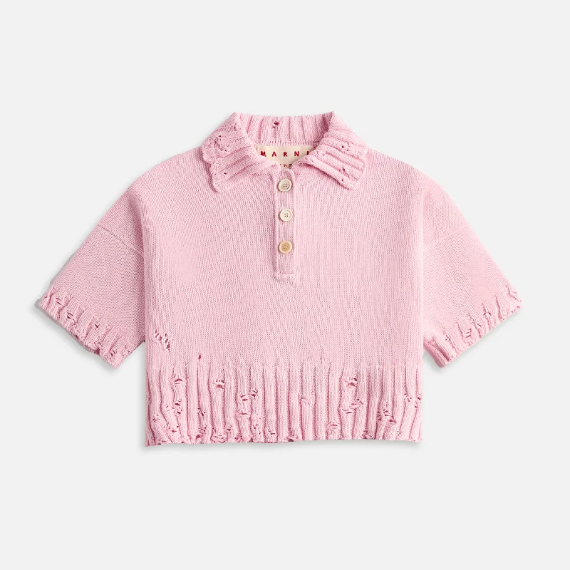 Short-sleeve polo shirtMarni Polo - Pink Gummy