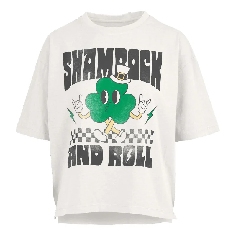 Shamrock and Roll Short Sleeve T-ShirtFleece Short Sleeve TopsFleece Short Sleeve Tops