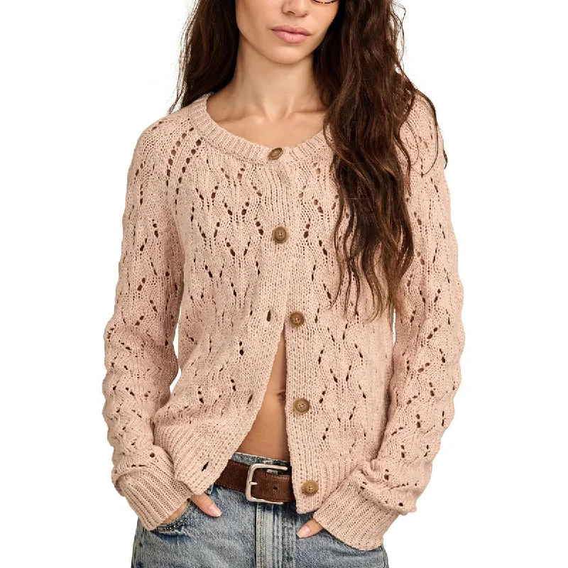 Lucky Brand Womens Knit Cotton Cardigan SweaterBelted cardigan