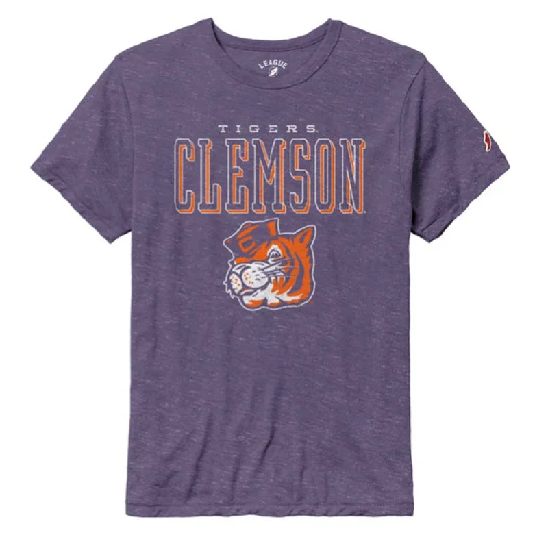 Clemson Retro Tiger Short Sleeve T-ShirtOutdoor Short Sleeve TopsOutdoor Short Sleeve Tops