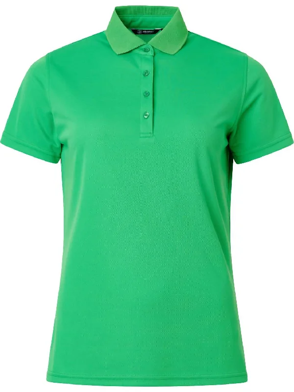 Women Cray Short Sleeve Polo In FairwayVelvet Short Sleeve TopsVelvet Short Sleeve Tops