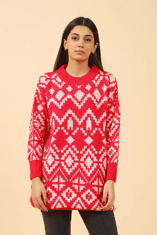 PATTERNED JUMPER DRESS