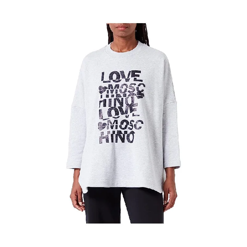 Linen Knit TopsLove Moschino Cotton Women Women's Sweater