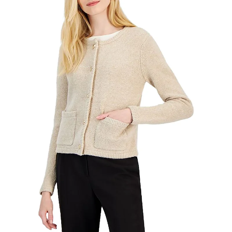 T Tahari Womens Pocket Knit Cardigan SweaterWork cardigan