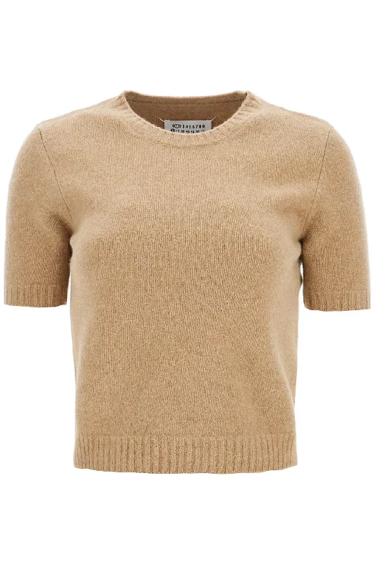 Thermal Knit TopsMaison Margiela Women's Wool Crewneck Sweater