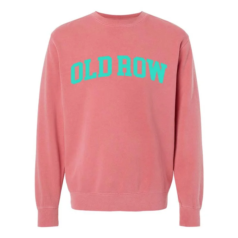 Recycled Fabric HoodiesOld Row Arch Crewneck Sweatshirt in Pink