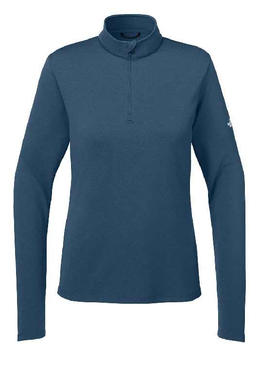 Kangaroo Pocket SweatshirtsThe North Face Womens Ambition Moisture Wicking 1/4 Zip Sweatshirt - Shady Blue - NEW