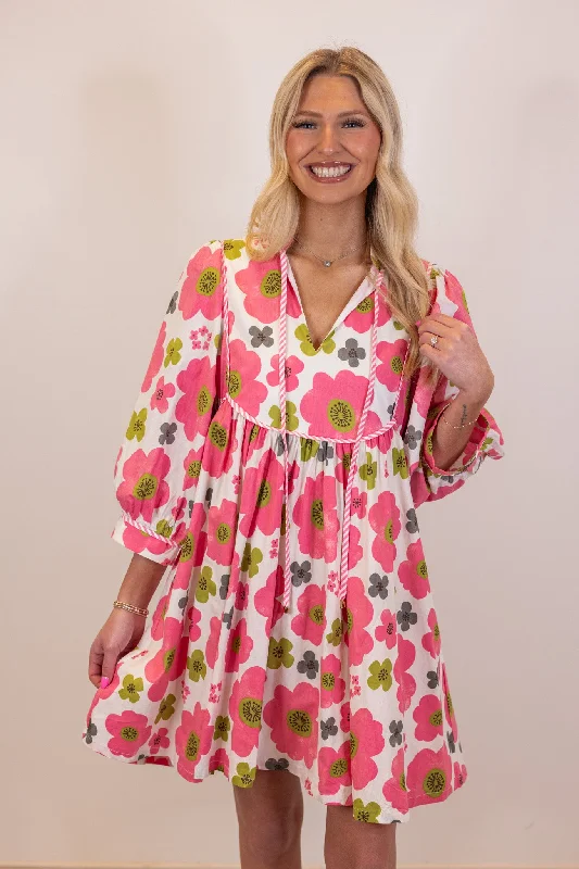 Petal Perfection Pink Floral Dress