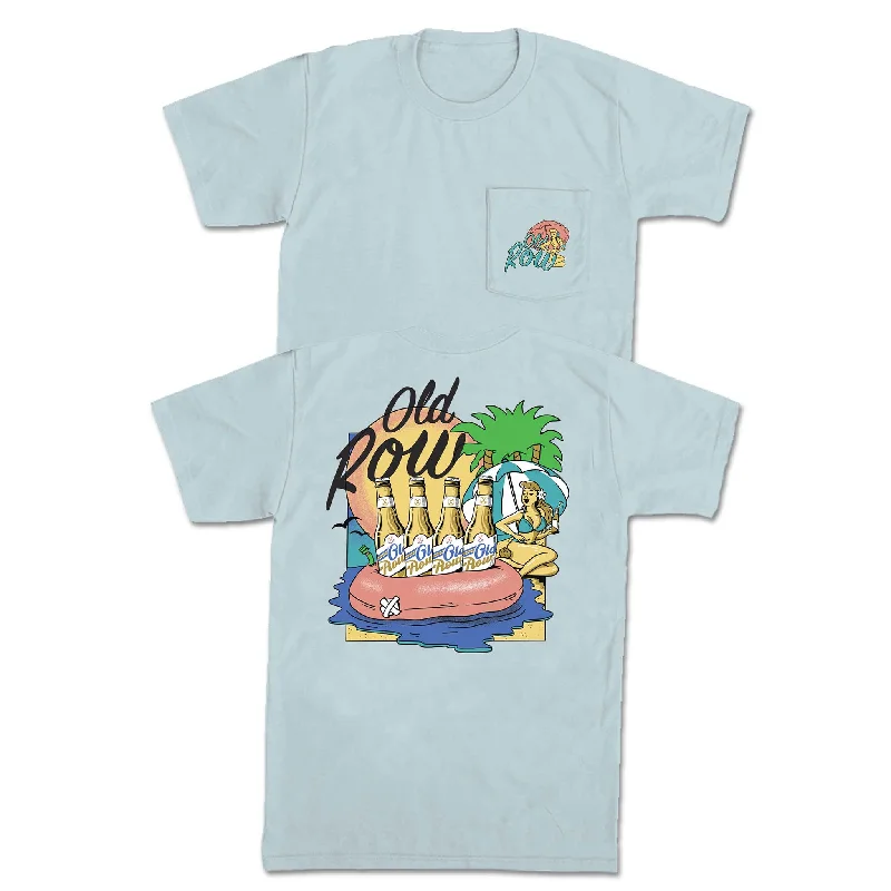 Beer Floats Short Sleeve T-ShirtStriped Short Sleeve TopsStriped Short Sleeve Tops