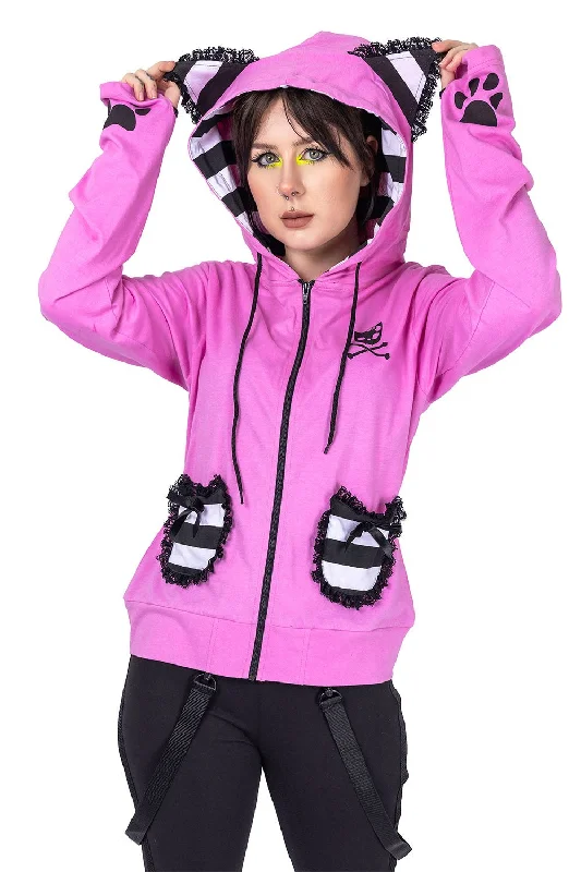 Windbreaker SweatshirtsBBK Frill Hoodie [PINK]