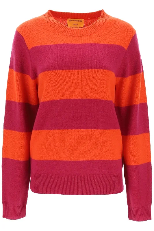 Hip-Hop Knit TopsGuest In Residence Women's Striped Cashmere Sweater