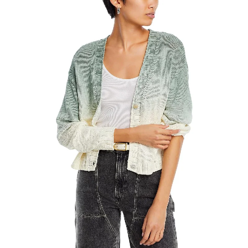 Bella Dahl Womens Knit Ombre Cardigan SweaterLightweight cardigan