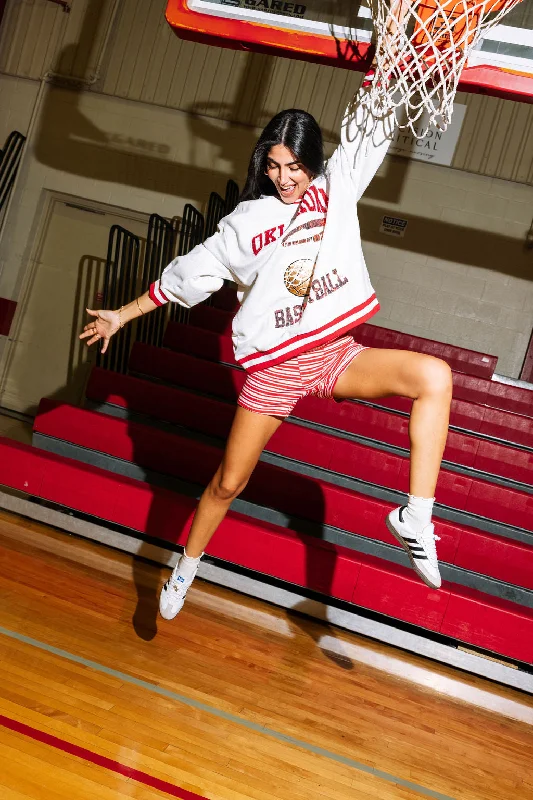 Gym HoodiesLicensed Grey & Crimson 'Oklahoma' Basketball Sweatshirt