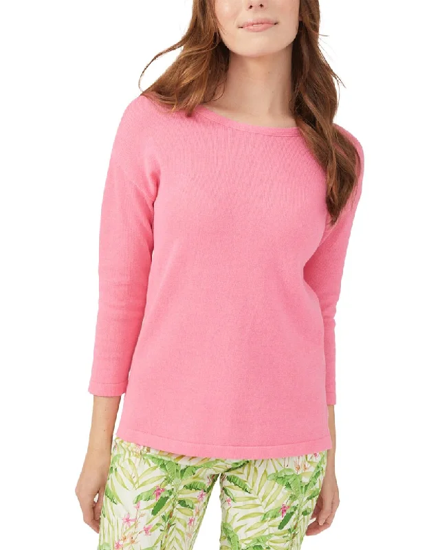 Plush Knit TopsJ.McLaughlin Cece Linen-Blend Sweater