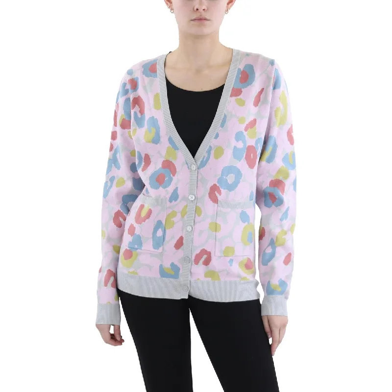 Undra Celeste New York Womens Knit Printed Cardigan SweaterMoisture-wicking cardigan