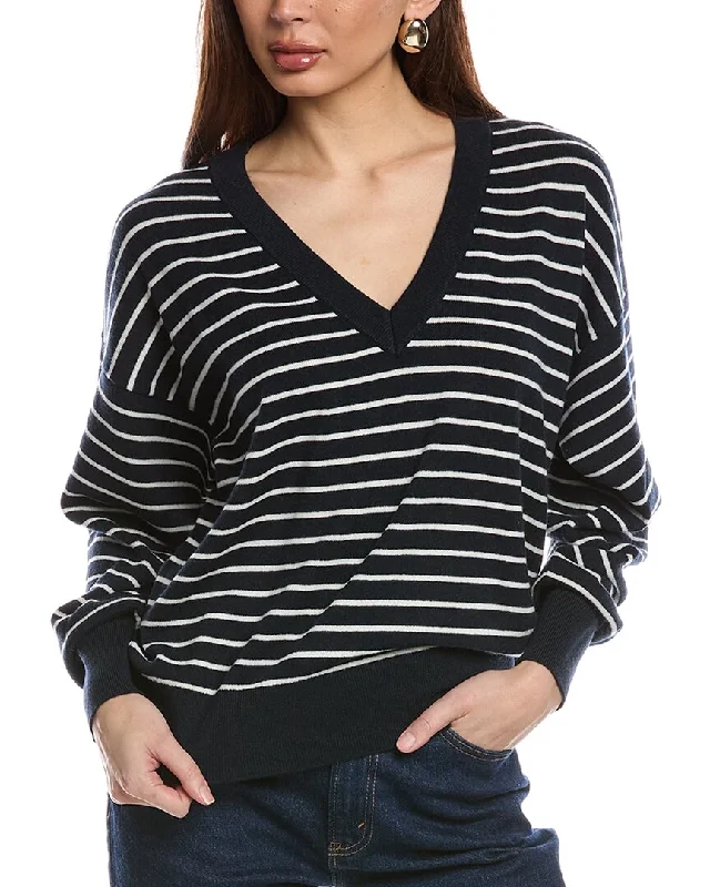 Striped Knit TopsHugo Boss Felinke Wool & Cashmere-Blend Sweater