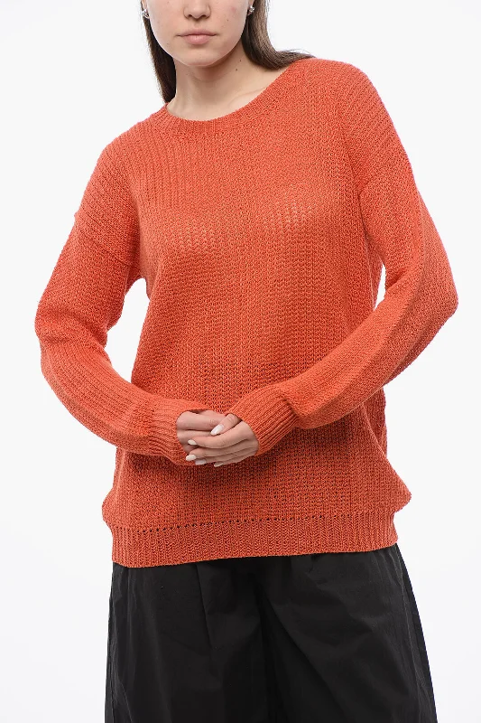 Fishing Knit TopsWoolrich Crew Neck Linen Sweater