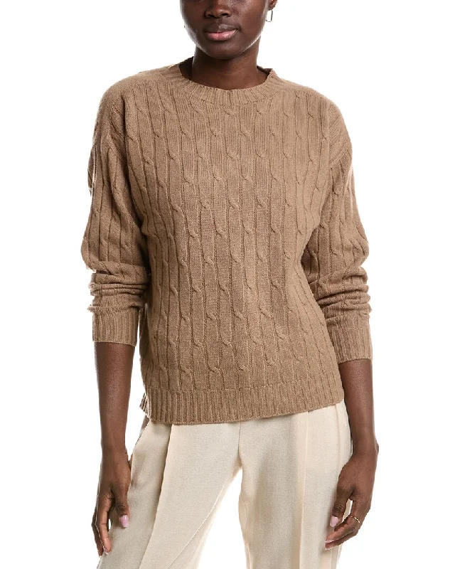 Metallic Knit TopsPeserico Wool, Silk & Cashmere-Blend Sweater