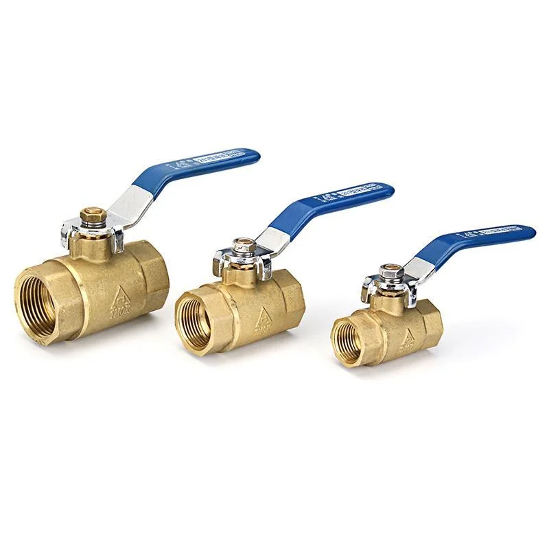 TMOK TK201 1/2" 3/4" 1" Female Brass Two Piece Full Port Thread Ball Valves with Vinyl Handle