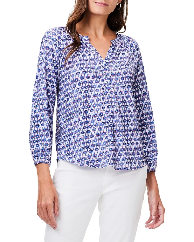 NIC+ZOE Petite Mixed Medallion 3/4-Sleeve Top