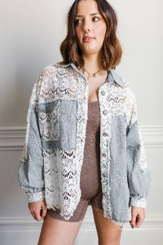 Bella Lace ShacketCashmere Jackets