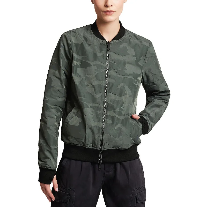 Blanc Noir Womens Camouflage Reversible Bomber JacketSnowboard Jackets