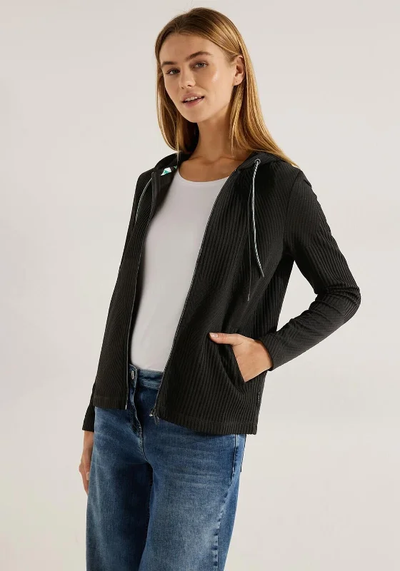 Cecil Drawstring Ribbed Jacket, BlackSafari Jackets