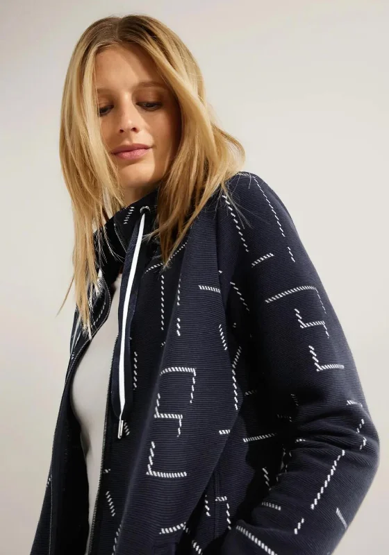 Cecil Drawstring Sweater Jacket, Night Sky BlueHiking Jackets