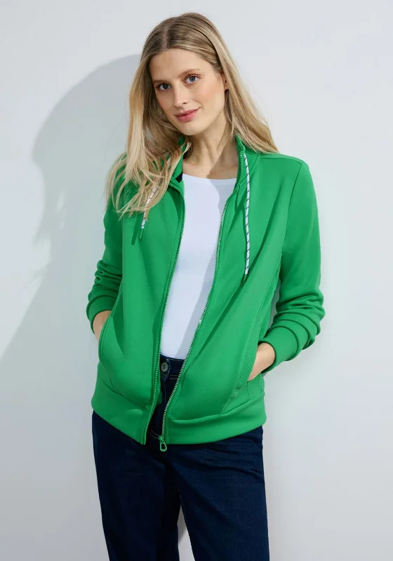 Cecil Drawstring Collar Sweat Jacket, Celery GreenSummer Jackets