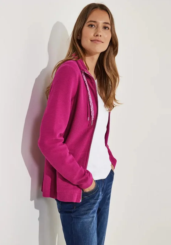 Cecil Zip Up Structured Jacket, Cool PinkQuilted Jackets