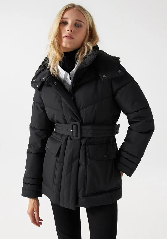 Salsa Belted Puffer Jacket, BlackPerformance Jackets