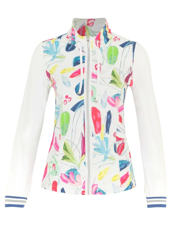 Dolcezza Brush Stroke Drawstring Jacket, MultiHunting Jackets