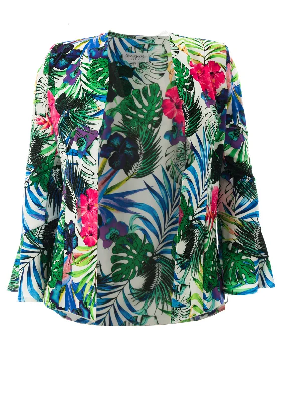 Georgedé Edelyne Tropical Print Jacket, MultiCycling Jackets