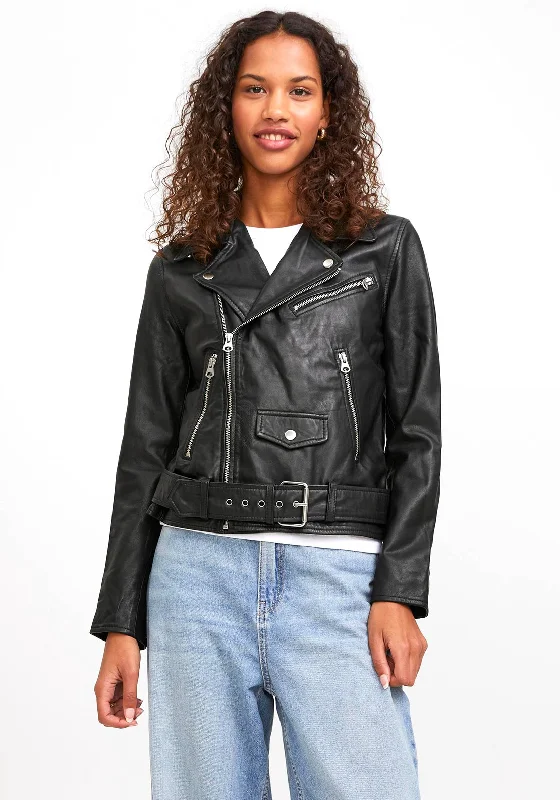 JJXX Calvin Biker Leather Jacket, BlackSkateboard Jackets