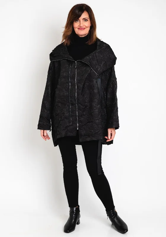 Malissa J One Size Textured Jacket, BlackTravel Jackets